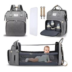 Gray Multi-Functional Men's Backpack